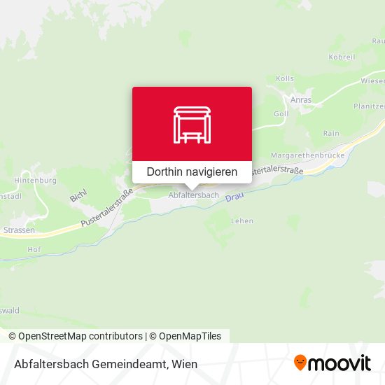 Abfaltersbach Gemeindeamt Karte