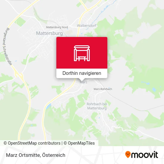 Marz Ortsmitte Karte