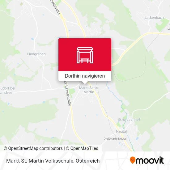 Markt St. Martin Volksschule Karte