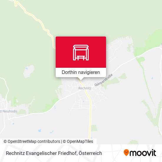 Rechnitz Evangelischer Friedhof Karte