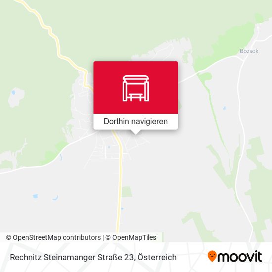 Rechnitz Steinamanger Straße 23 Karte