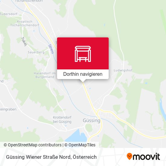 Güssing Wiener Straße Nord Karte