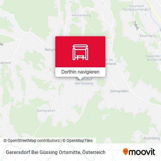 Gerersdorf Bei Güssing Ortsmitte Karte