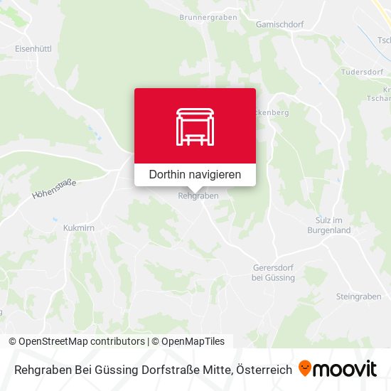 Rehgraben Bei Güssing Dorfstraße Mitte Karte