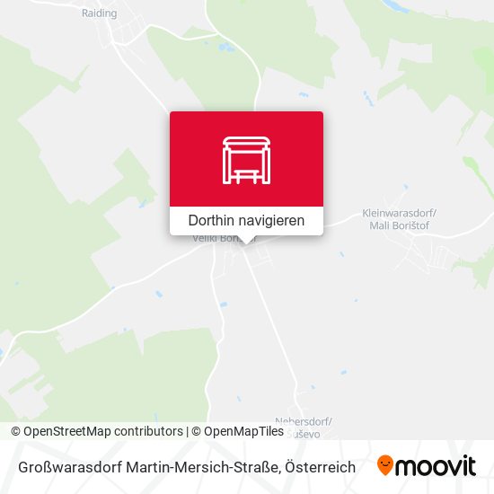 Großwarasdorf Martin-Mersich-Straße Karte