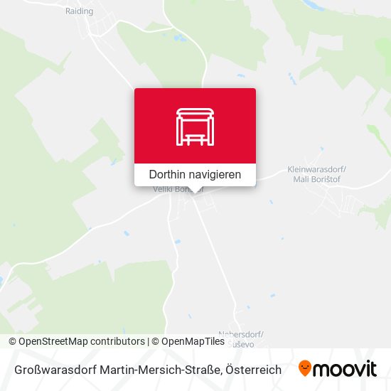Großwarasdorf Martin-Mersich-Straße Karte