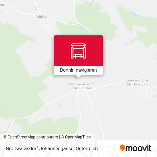Großwarasdorf Johannesgasse Karte