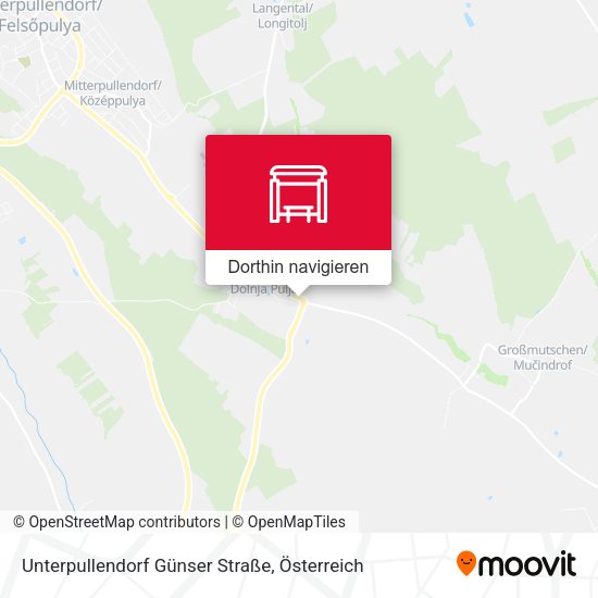 Unterpullendorf Günser Straße Karte