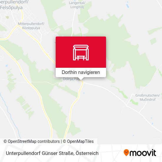 Unterpullendorf Günser Straße Karte