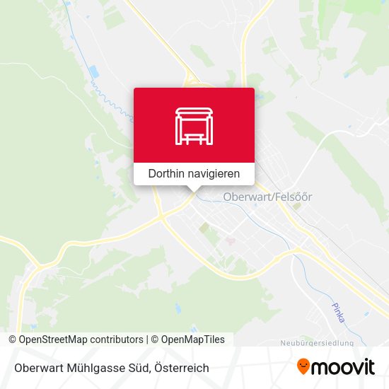Oberwart Mühlgasse Süd Karte