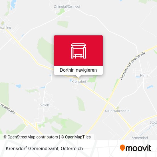 Krensdorf Gemeindeamt Karte