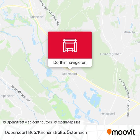 Dobersdorf B65/Kirchenstraße Karte