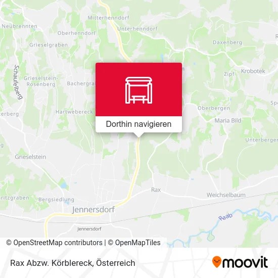 Rax Abzw. Körblereck Karte