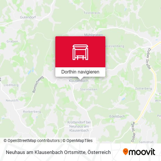 Neuhaus am Klausenbach Ortsmitte Karte