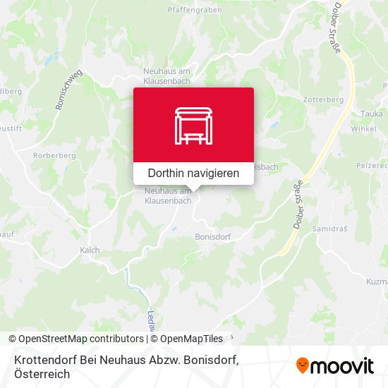 Krottendorf Bei Neuhaus Abzw. Bonisdorf Karte