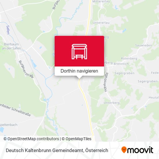 Deutsch Kaltenbrunn Gemeindeamt Karte