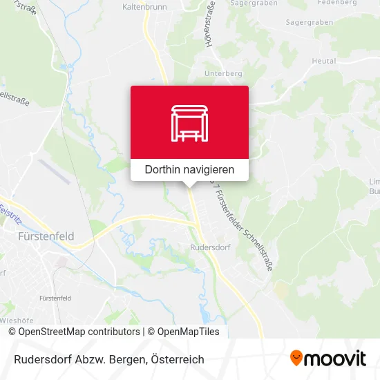 Rudersdorf Abzw. Bergen Karte