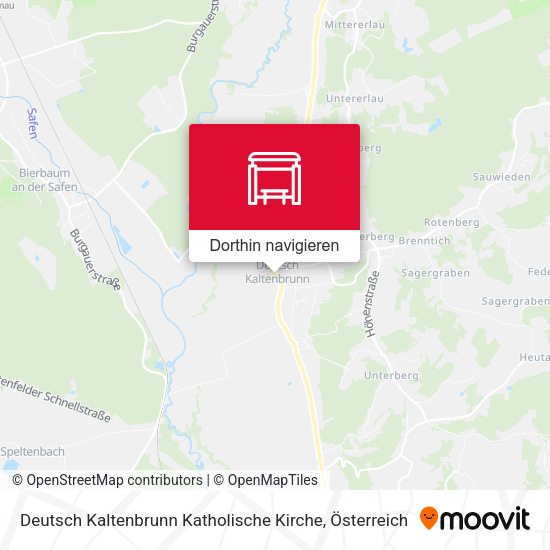 Deutsch Kaltenbrunn Katholische Kirche Karte