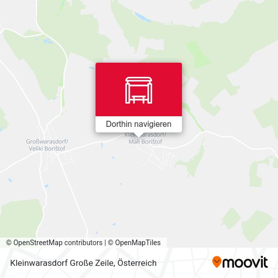 Kleinwarasdorf Große Zeile Karte