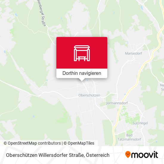 Oberschützen Willersdorfer Straße Karte