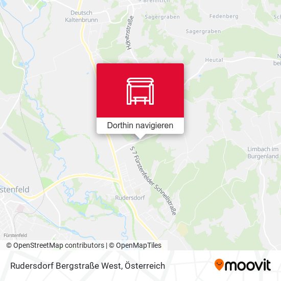Rudersdorf Bergstraße West Karte