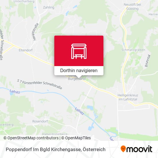 Poppendorf Im Bgld Kirchengasse Karte
