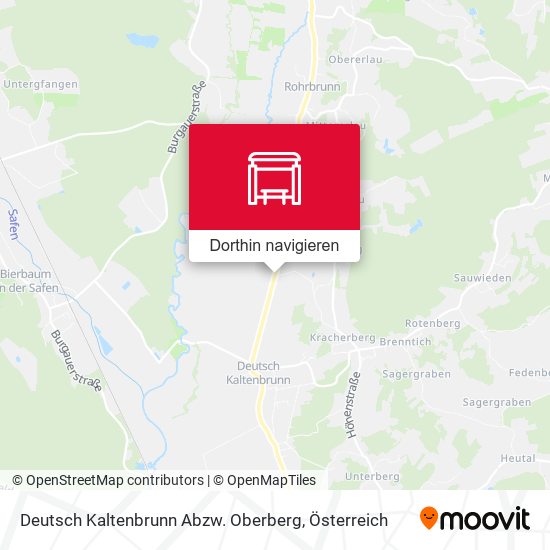 Deutsch Kaltenbrunn Abzw. Oberberg Karte