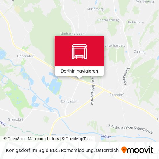 Königsdorf Im Bgld B65 / Römersiedlung Karte