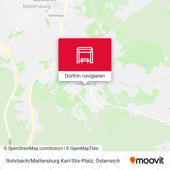 Rohrbach / Mattersburg Karl-Stix-Platz Karte