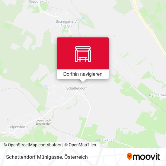 Schattendorf Mühlgasse Karte