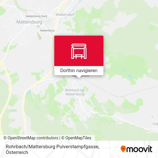 Rohrbach / Mattersburg Pulverstampfgasse Karte