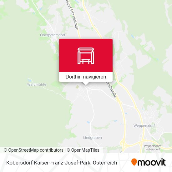 Kobersdorf Kaiser-Franz-Josef-Park Karte