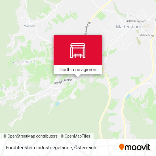 Forchtenstein Industriegelände Karte