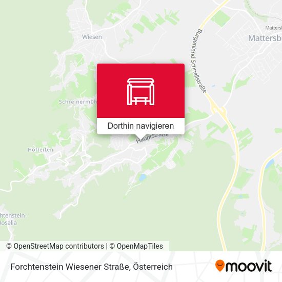 Forchtenstein Wiesener Straße Karte