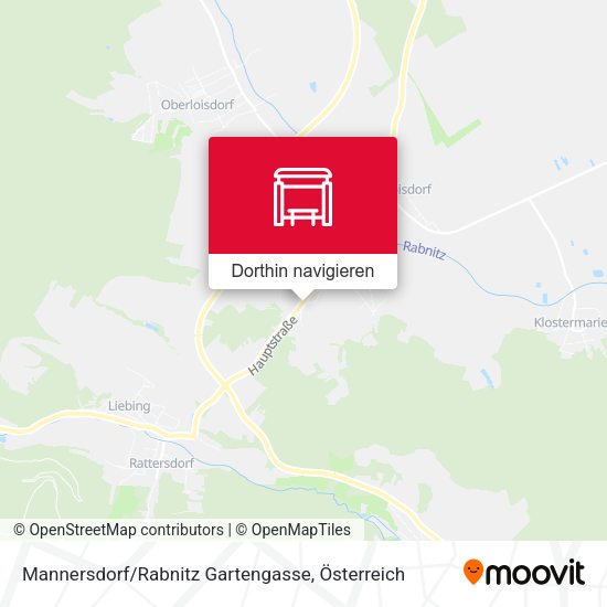 Mannersdorf / Rabnitz Gartengasse Karte