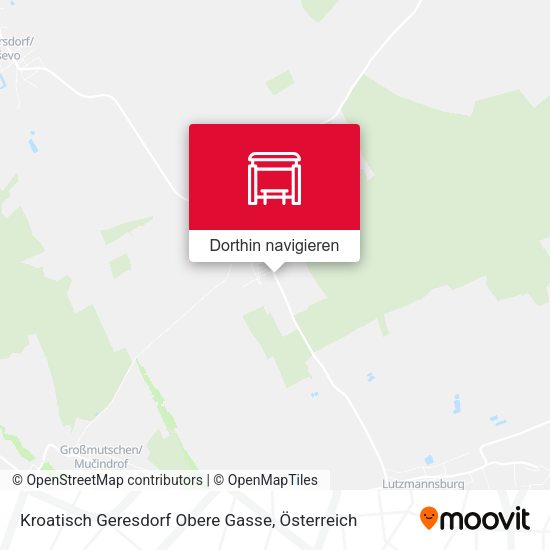 Kroatisch Geresdorf Obere Gasse Karte