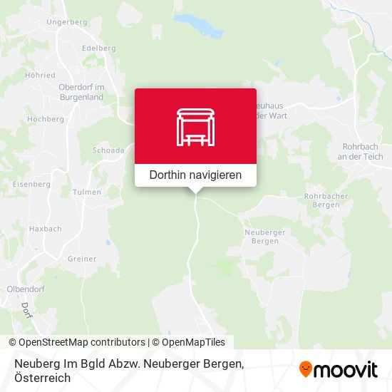 Neuberg Im Bgld Abzw. Neuberger Bergen Karte