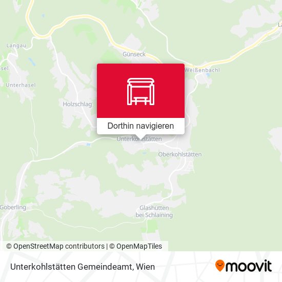 Unterkohlstätten Gemeindeamt Karte