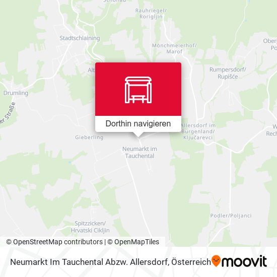 Neumarkt Im Tauchental Abzw. Allersdorf Karte
