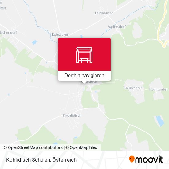 Kohfidisch Schulen Karte