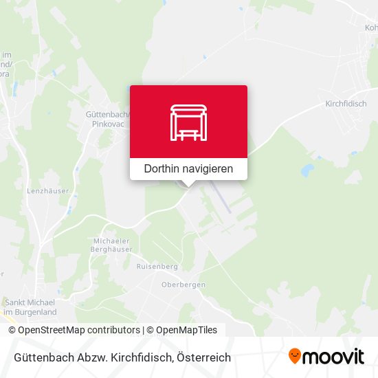 Güttenbach Abzw. Kirchfidisch Karte