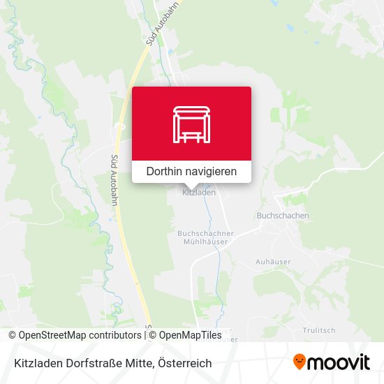 Kitzladen Dorfstraße Mitte Karte