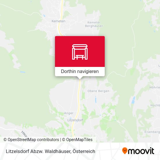 Litzelsdorf Abzw. Waldhäuser Karte