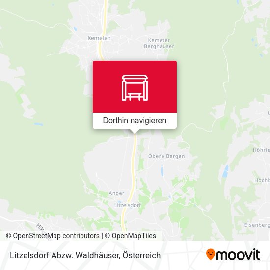 Litzelsdorf Abzw. Waldhäuser Karte
