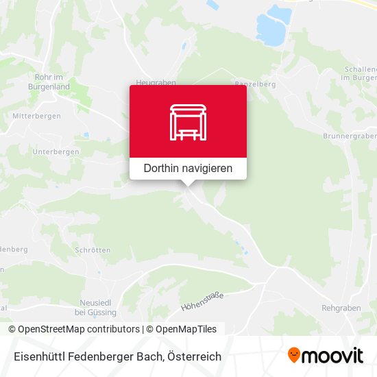 Eisenhüttl Fedenberger Bach Karte