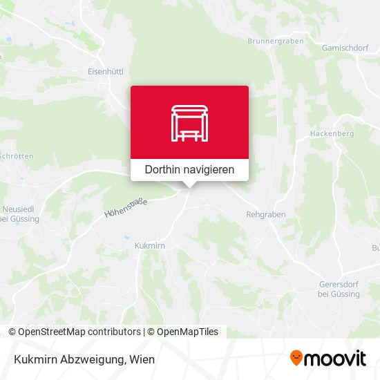 Kukmirn Abzweigung Karte