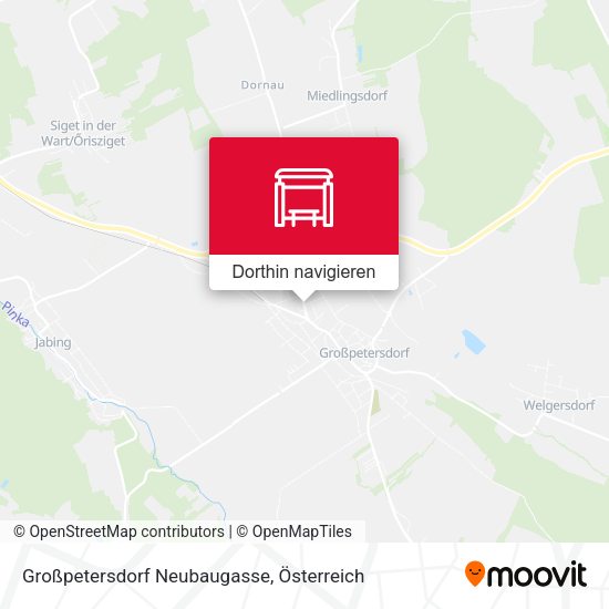 Großpetersdorf Neubaugasse Karte