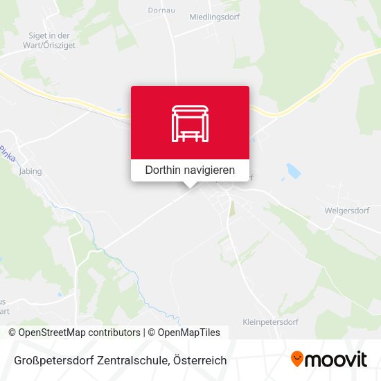 Großpetersdorf Zentralschule Karte