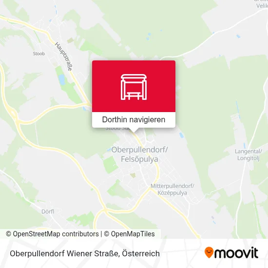 Oberpullendorf Wiener Straße Karte