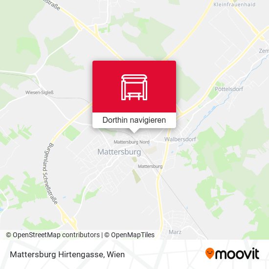 Mattersburg Hirtengasse Karte